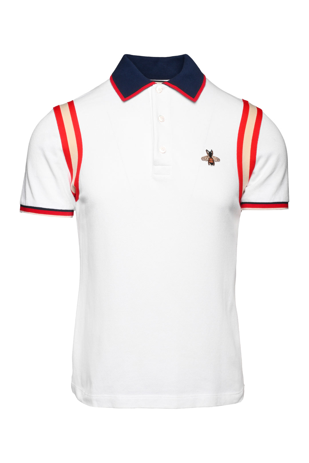 Gucci Size M Men's Bee Embroidered Polo Shirt
