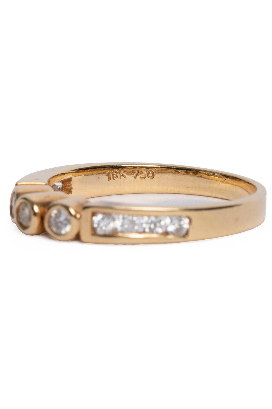 14Kt Yellow Gold Diamond Stacking Size 6 Ring