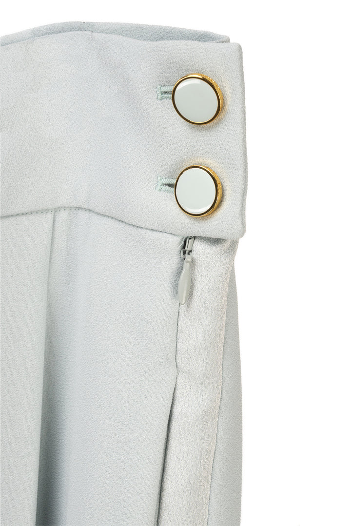 St. John Size 10 Wide Leg Tuxedo Stripe Trousers