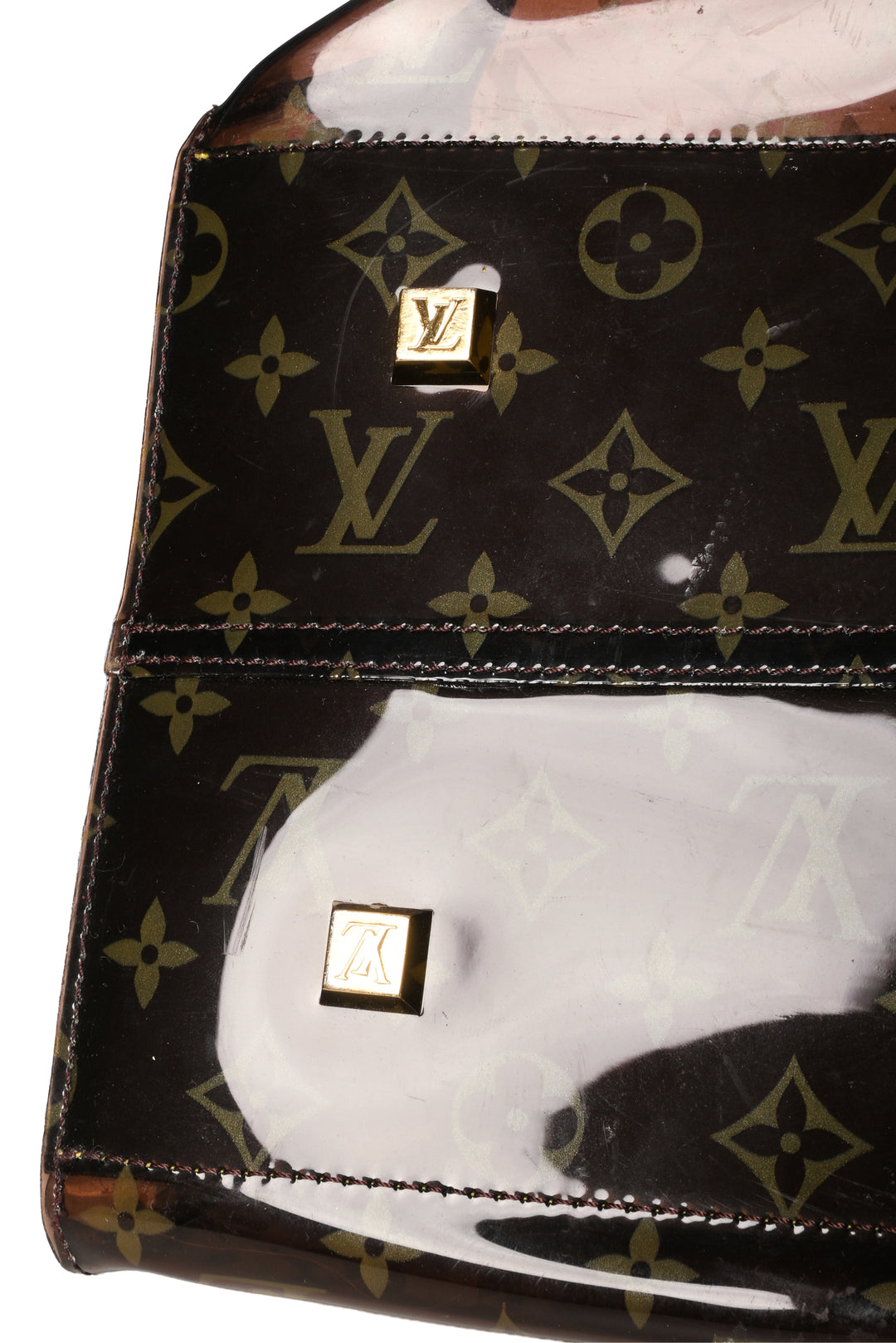 Louis Vuitton 2000 Limited Edition Monogram Vinyl Ambre Cruise Tote