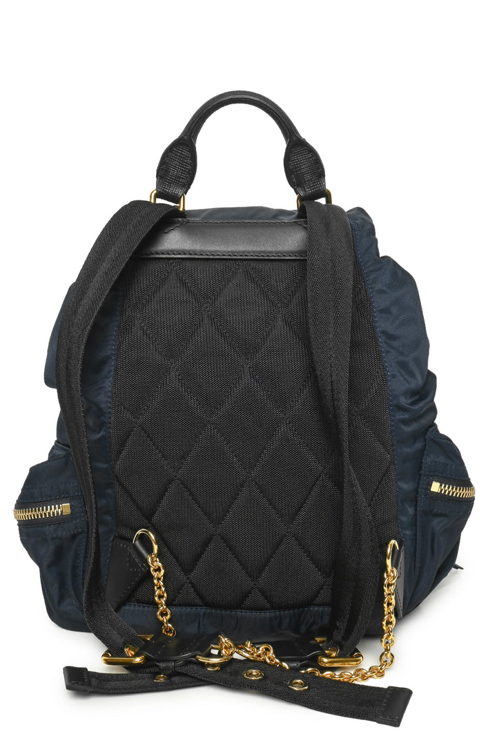 Burberry Rucksack Leather Trimmed BackPack