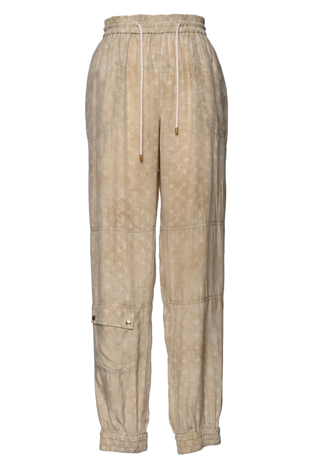 Louis Vuitton Size 34 Monogram Cloud Silk Lounge Pants