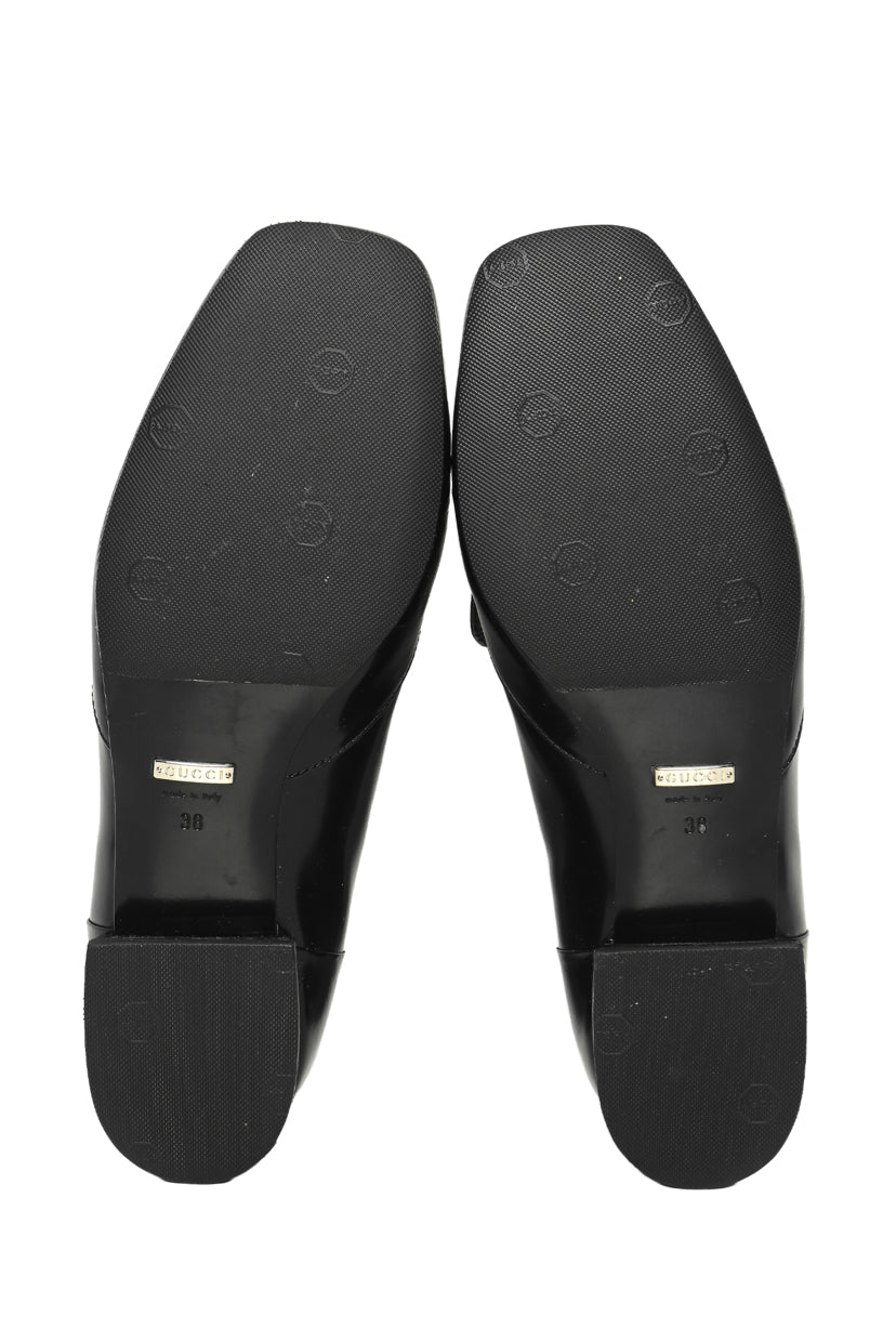 Gucci Size 38 Jordaan Horsebit Loafers