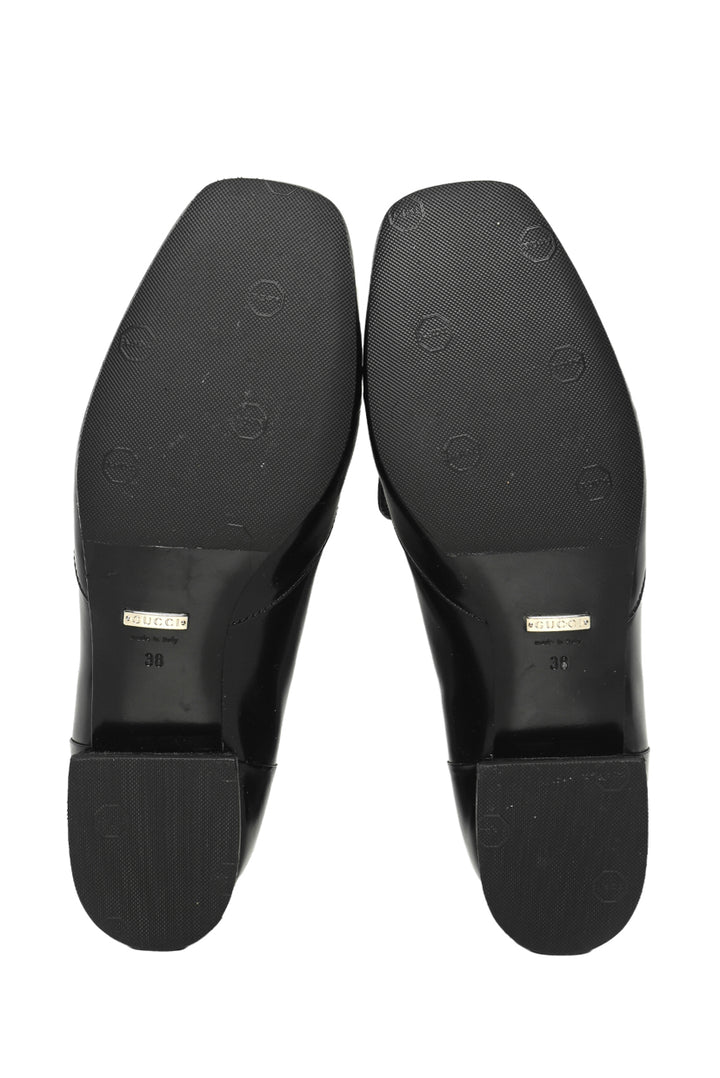 Gucci Size 38 Jordaan Horsebit Loafers