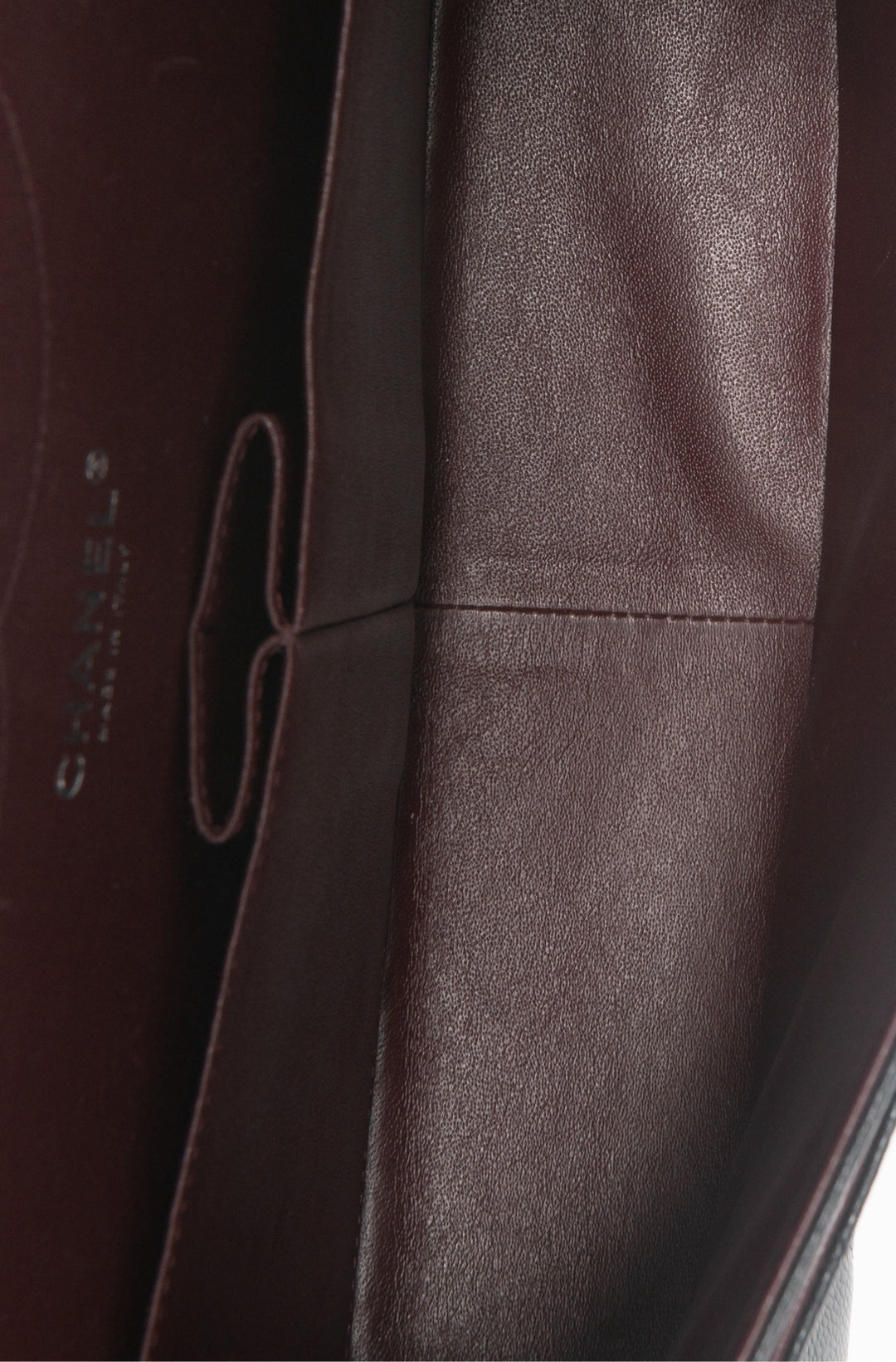 Chanel 2012 Jumbo Caviar Leather Double Flap Shoulder Bag