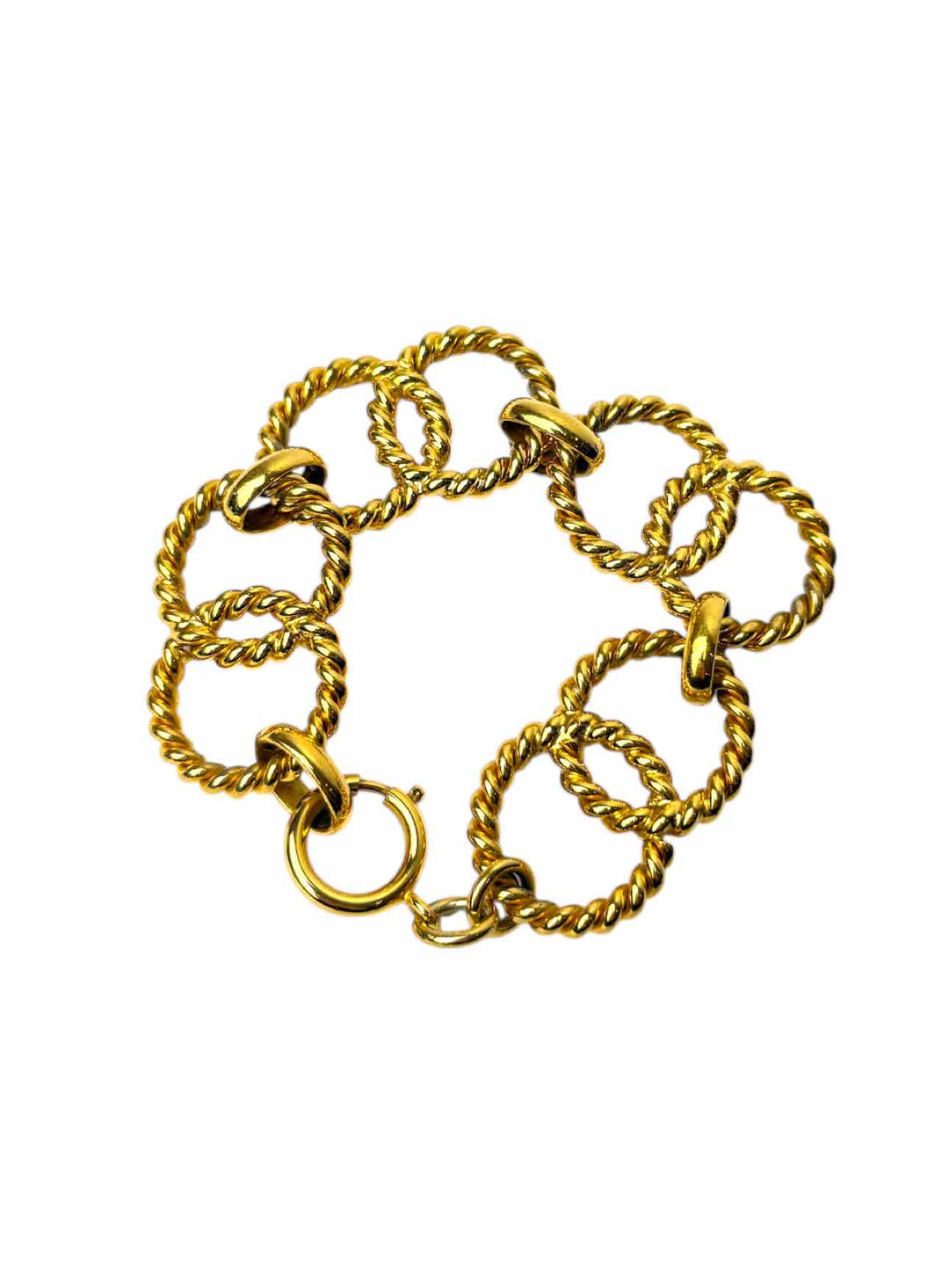 Chanel Gold Tone Link  Bracelet
