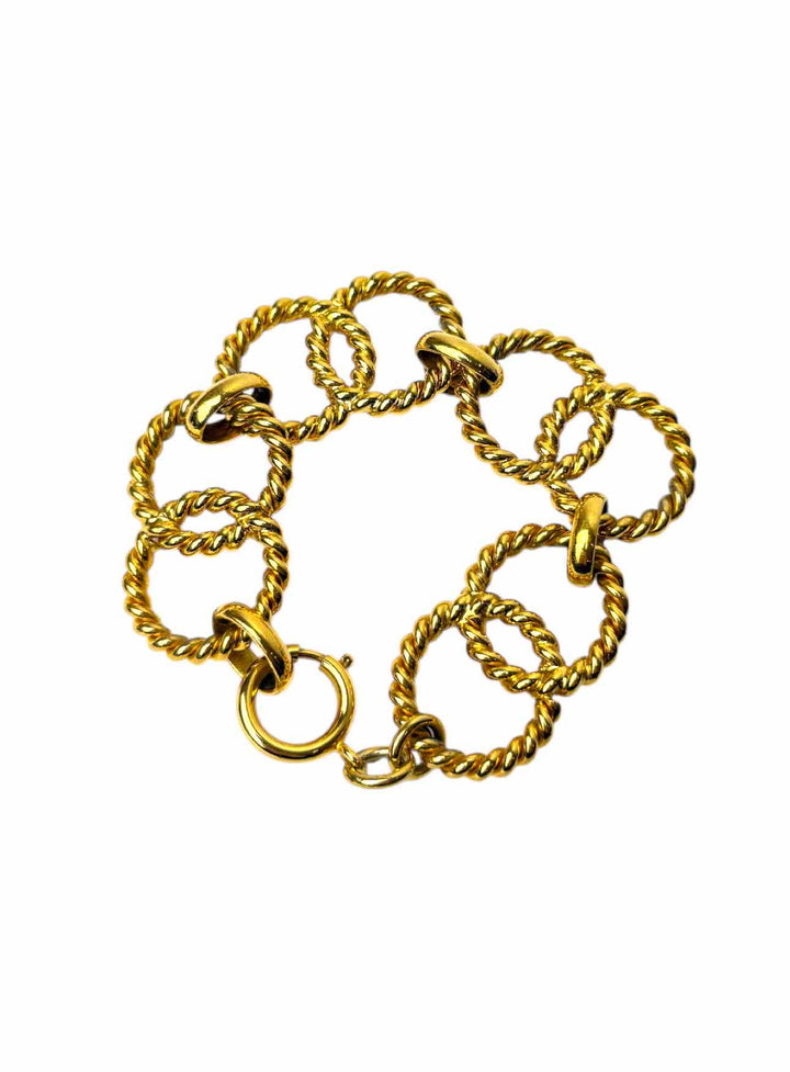 Chanel Gold Tone Link  Bracelet