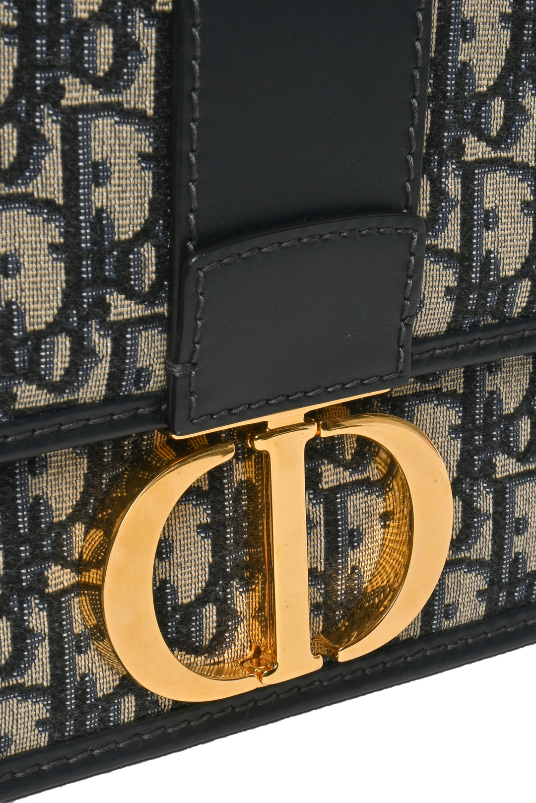 Dior 2020 30 Montaigne Bag in Blue Dior Oblique Jacquard