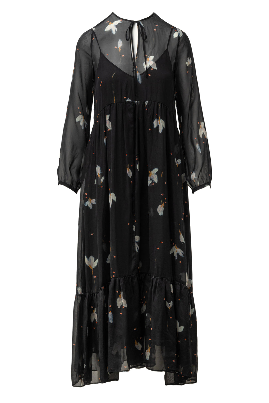 Forte_Forte Size 0 Silk Floral Maxi Dress