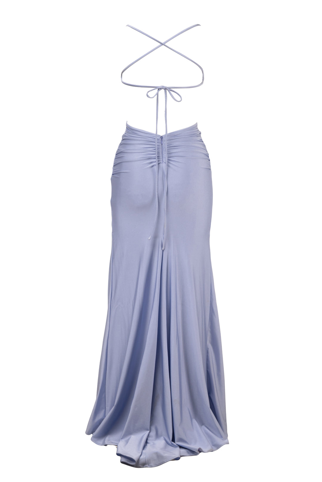 La Femme Size 0 Long Tie Up Back Dress