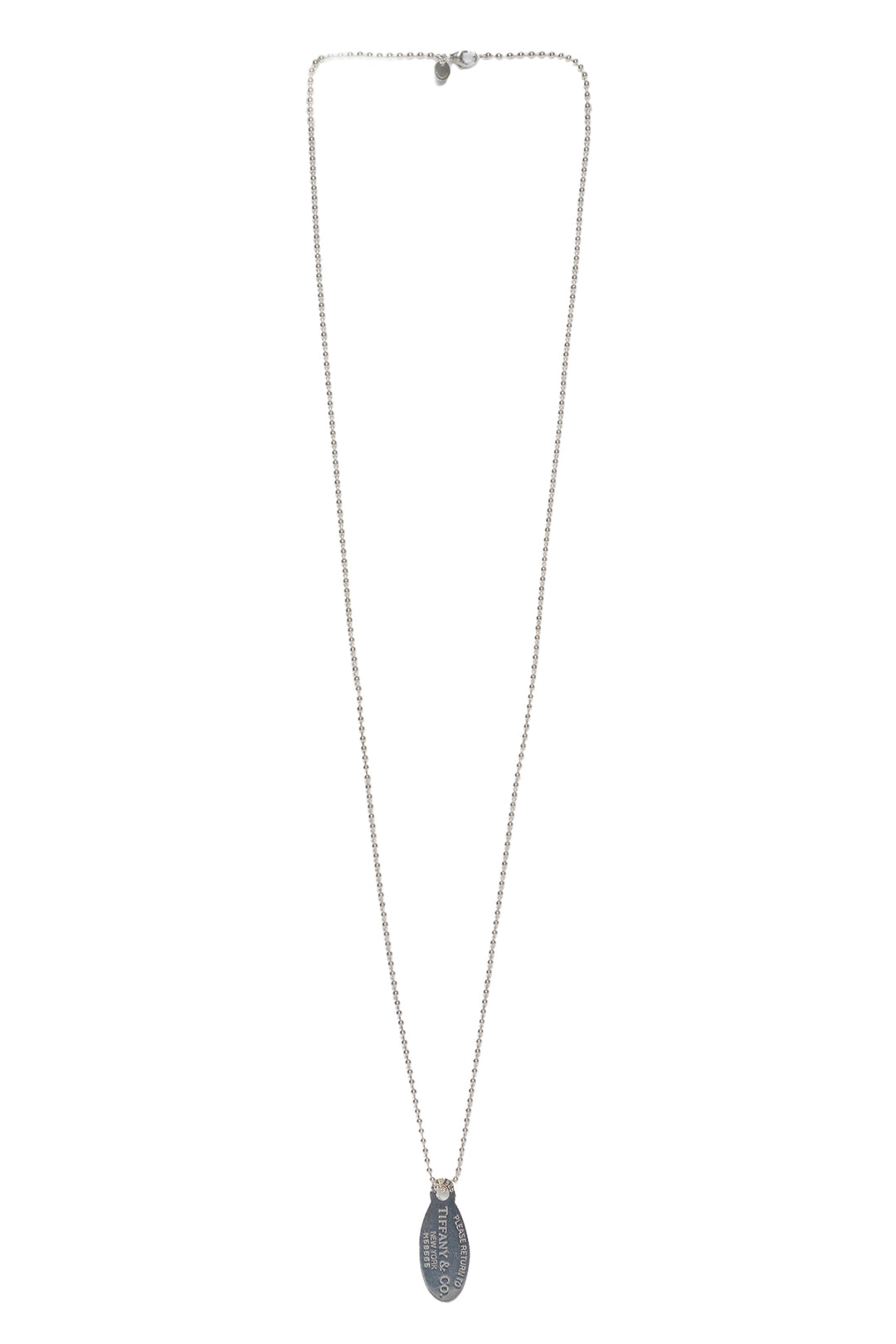 Tiffany & Co Oval Return to Tiffany's Dog Tag  Necklace