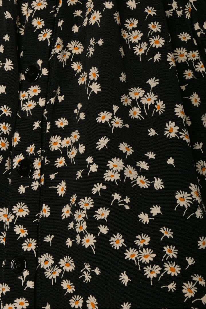 Celine Size 4 Daisy Print Midi Dress