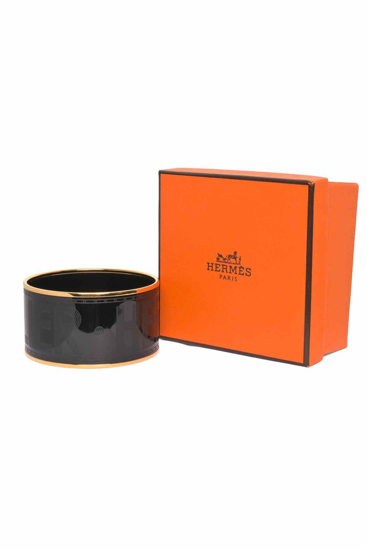 Hermes Extra Wide Sellier Bangle Bracelet
