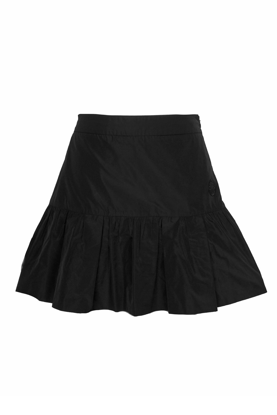 Moncler Size 40 Nylon Peplum Mini Skirt