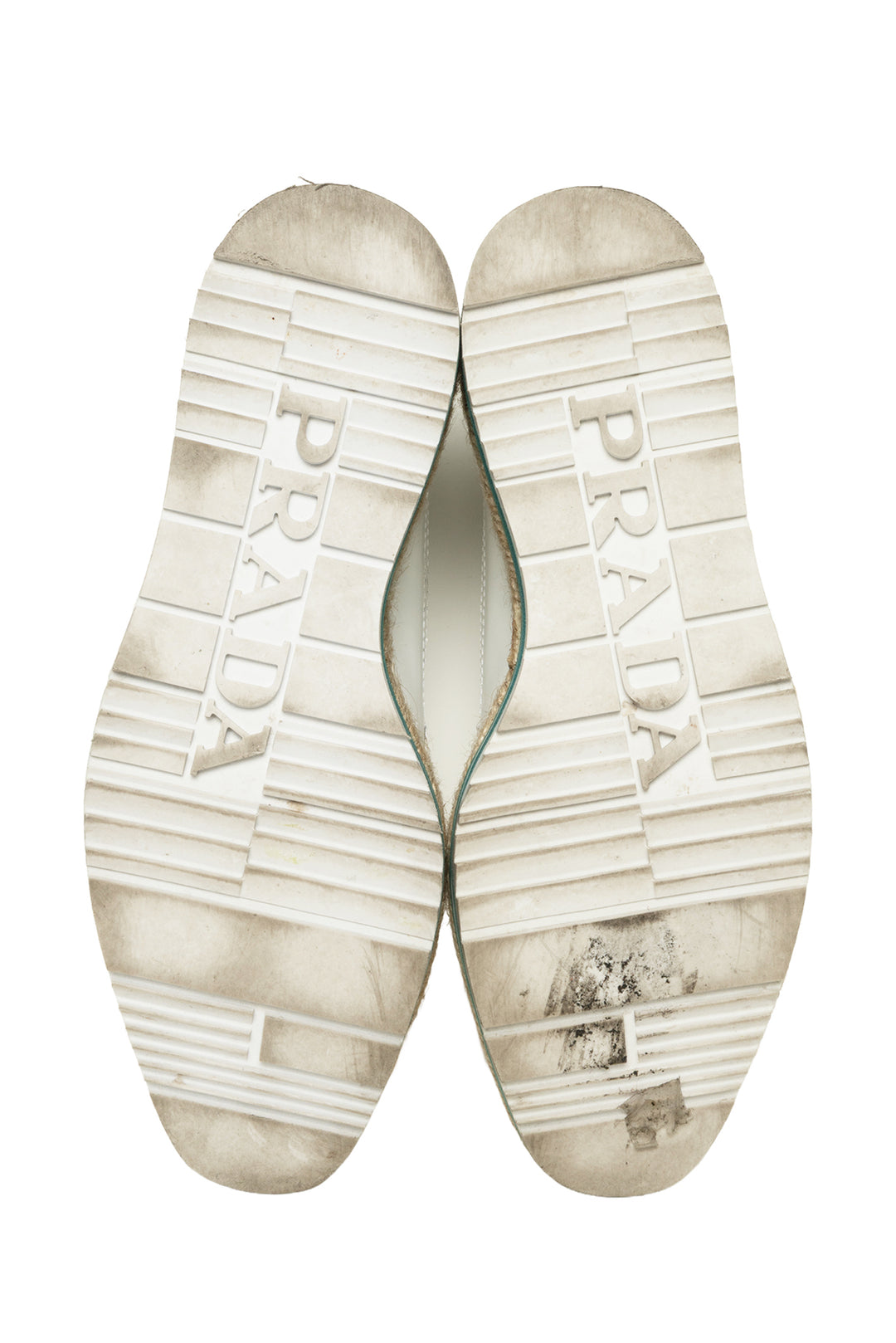 Prada Size 36 2015 Platform Brogue Espadrille Flats