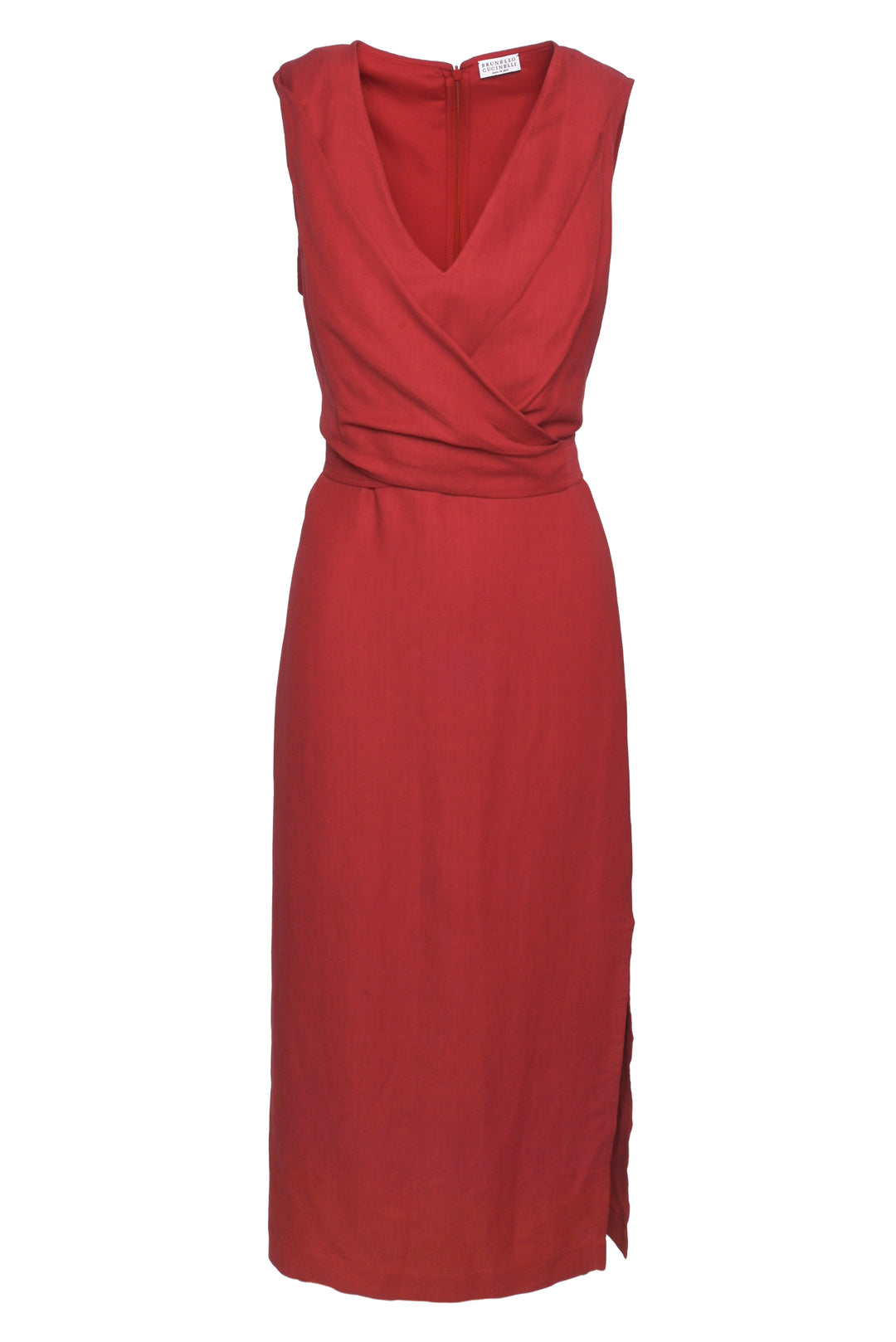 Brunello Cucinelli Size S Gathered Midi Dress