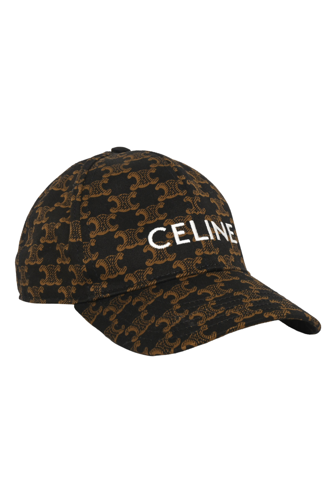Celine Size S Triomphe Monogram Baseball Hat
