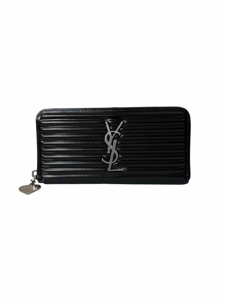 Saint Laurent Opium Zip-Around Leather Long Wallet