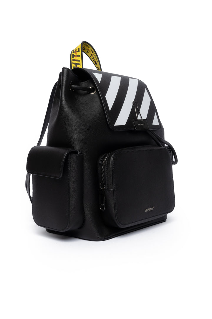 Off White Diagonal Binder Clip BackPack