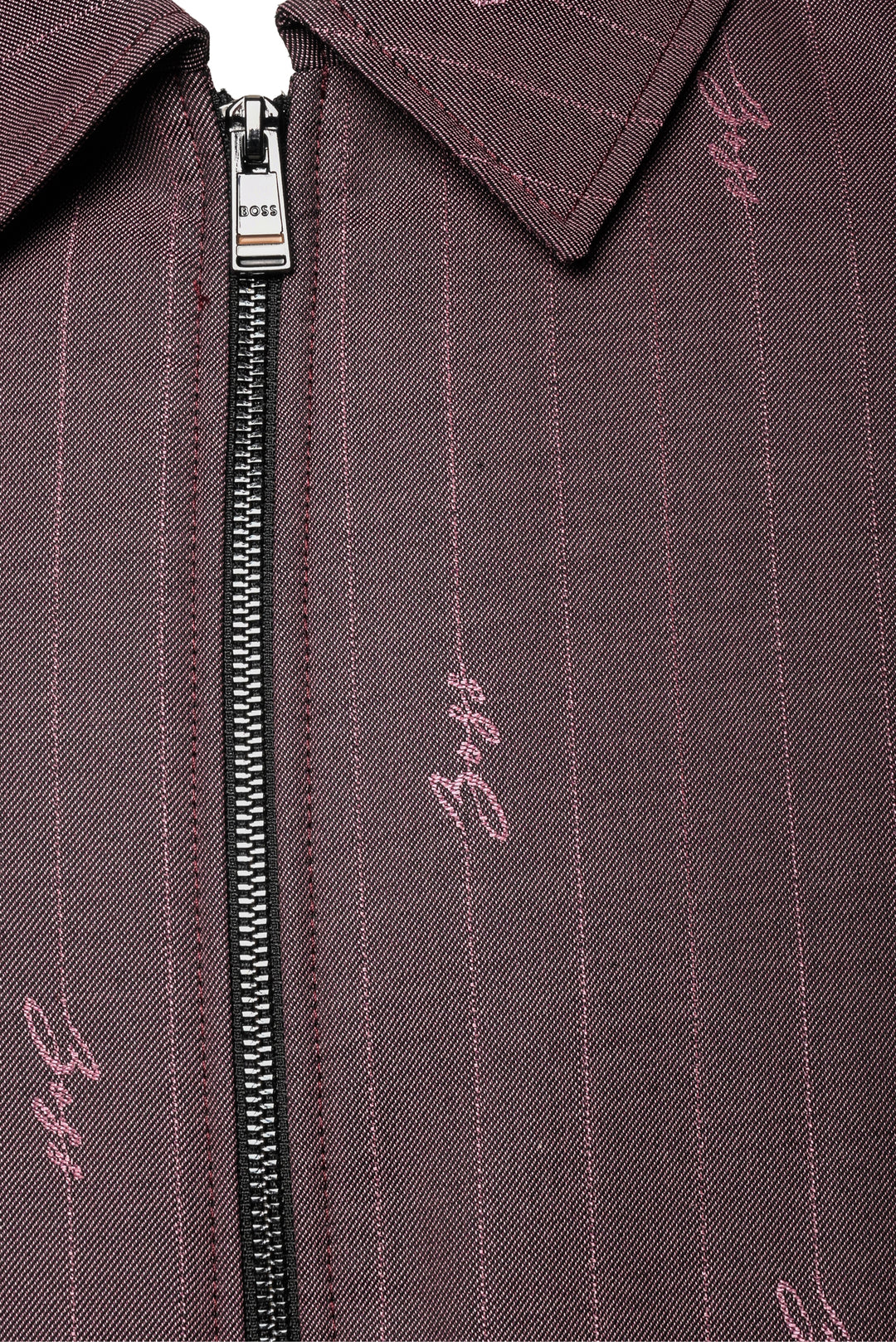 Boss Size 38 Men's Logo Pinstripe Carper Coach Jacket