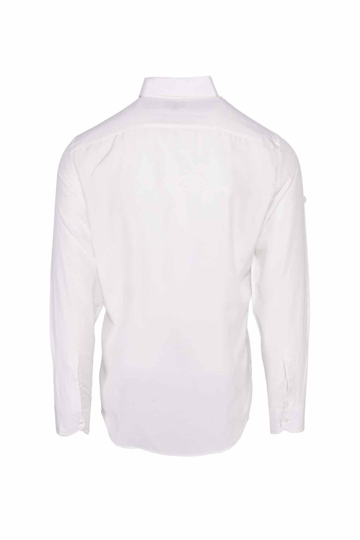 Fendi Size L Men's Logo Patch Dress Shirt Long Sleeve