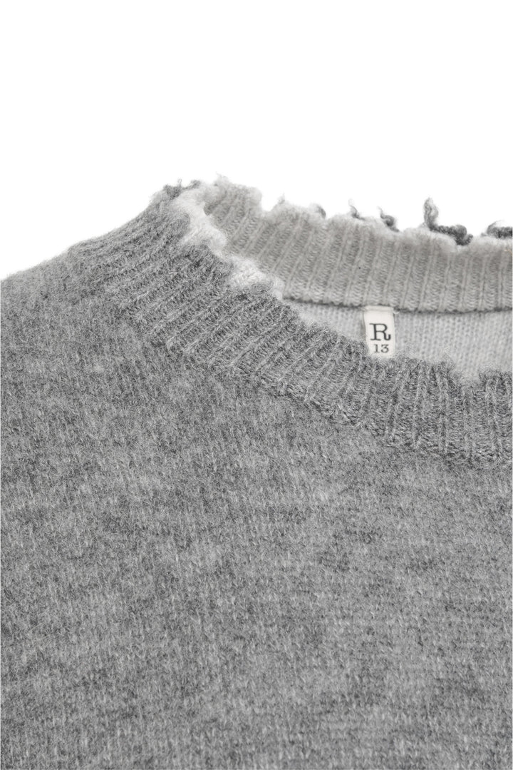 R13 Size XS Reversible Cashmere Crewneck Sweater