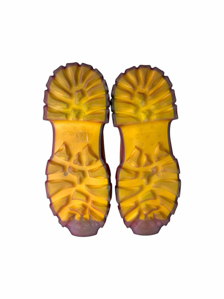 Rick Owens Size 41 Beatle Bozo Tractor Transparent Ankle Boots