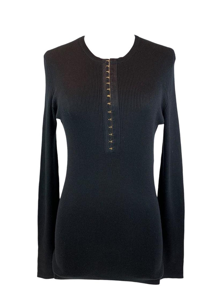 Tom Ford Size L Long Sleeve Ribbed Tops