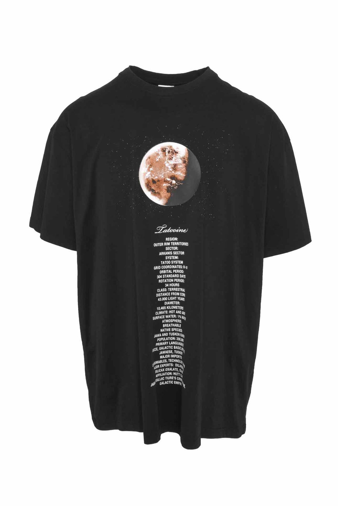 Vetements Size M Men's Unisex Tatooine Episode IV T-shirt