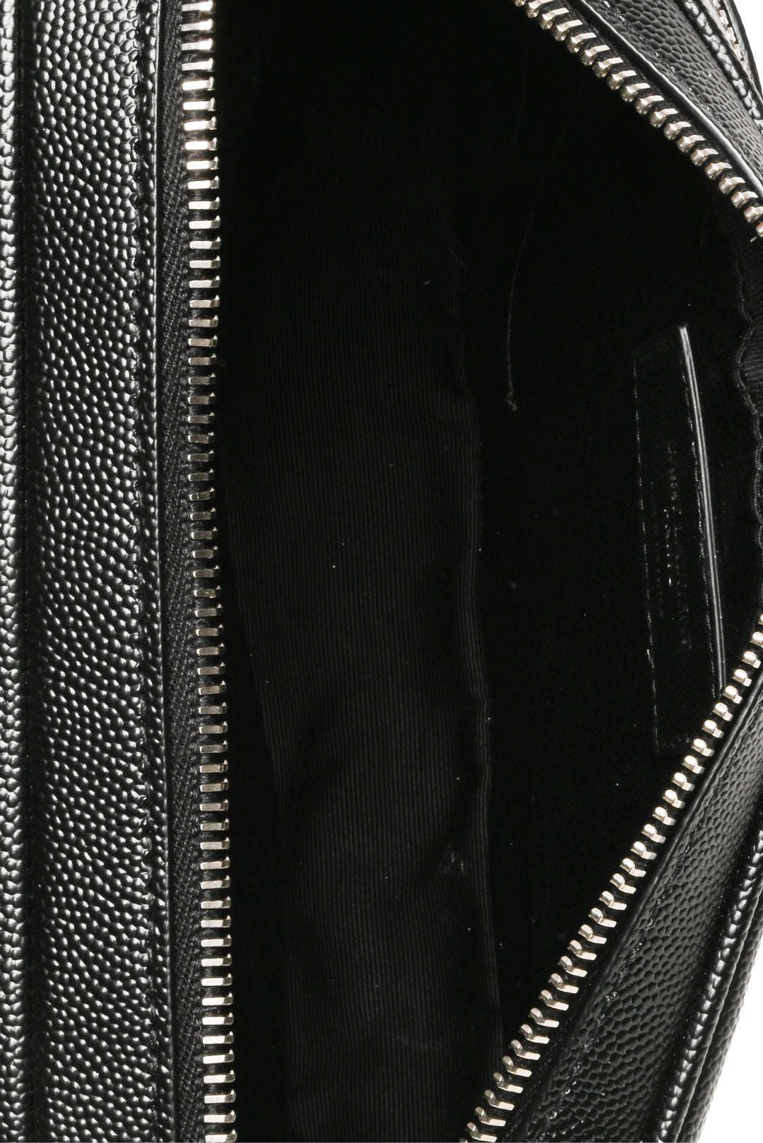 Saint Laurent Double Zip Leather Toiletry Case
