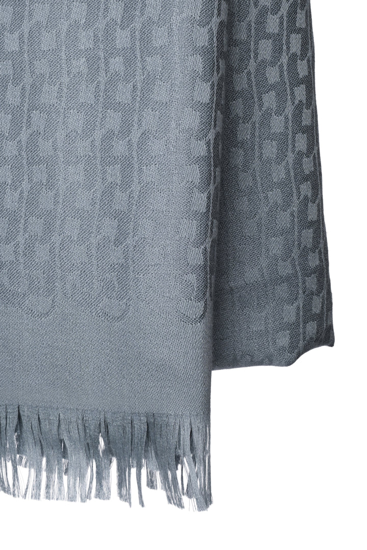 Hermes Monogram H Cashmere, Silk & Wool Shawl
