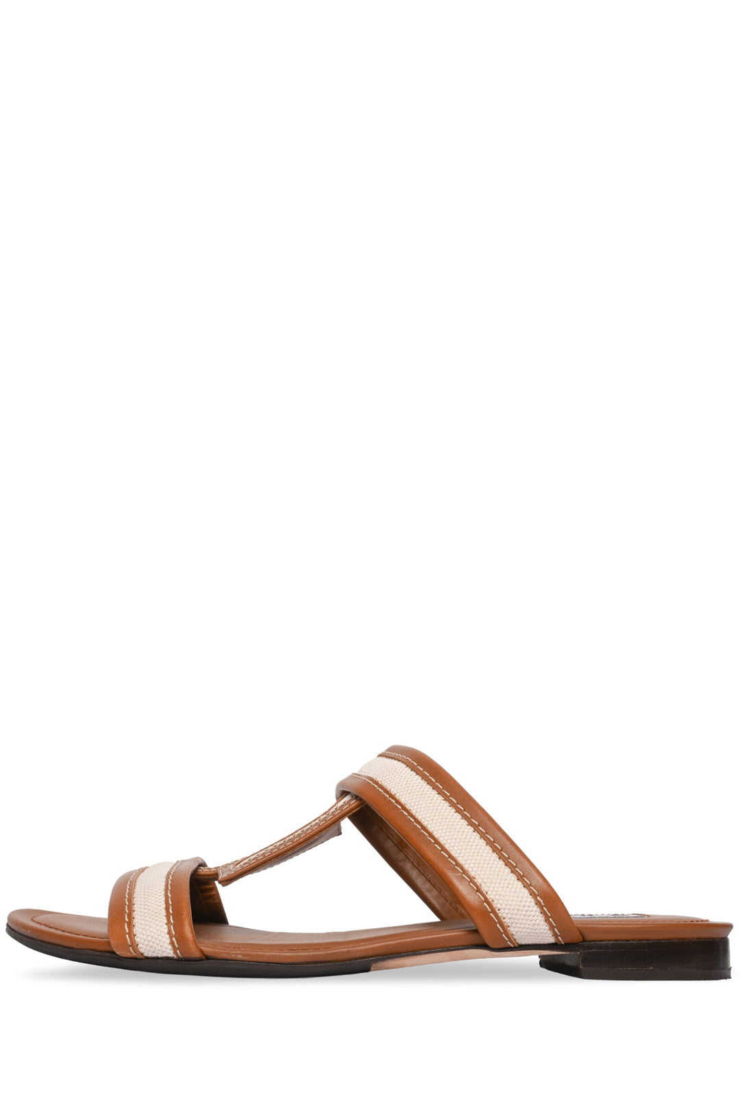 Tod's Size 38 T Canvas & Leather Sandals