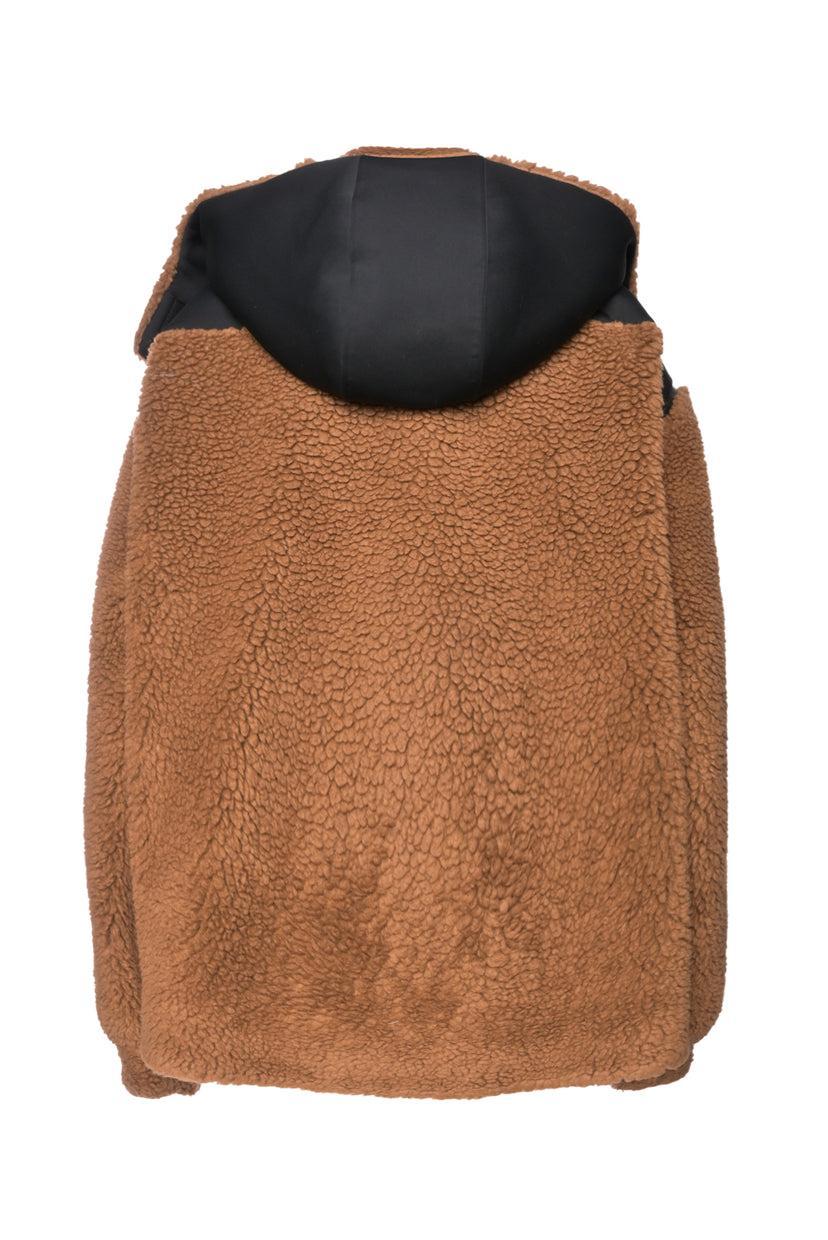 Prada Size L Double Fleece & Recycled Technical Fabric Jacket