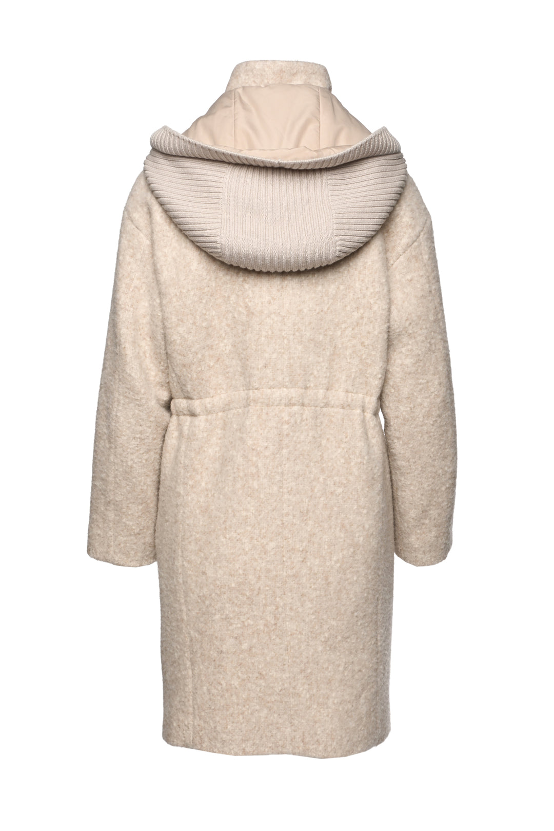 Lorena Antoniazzi Size S Alpaca & Wool Cinched Waist Midi Coat