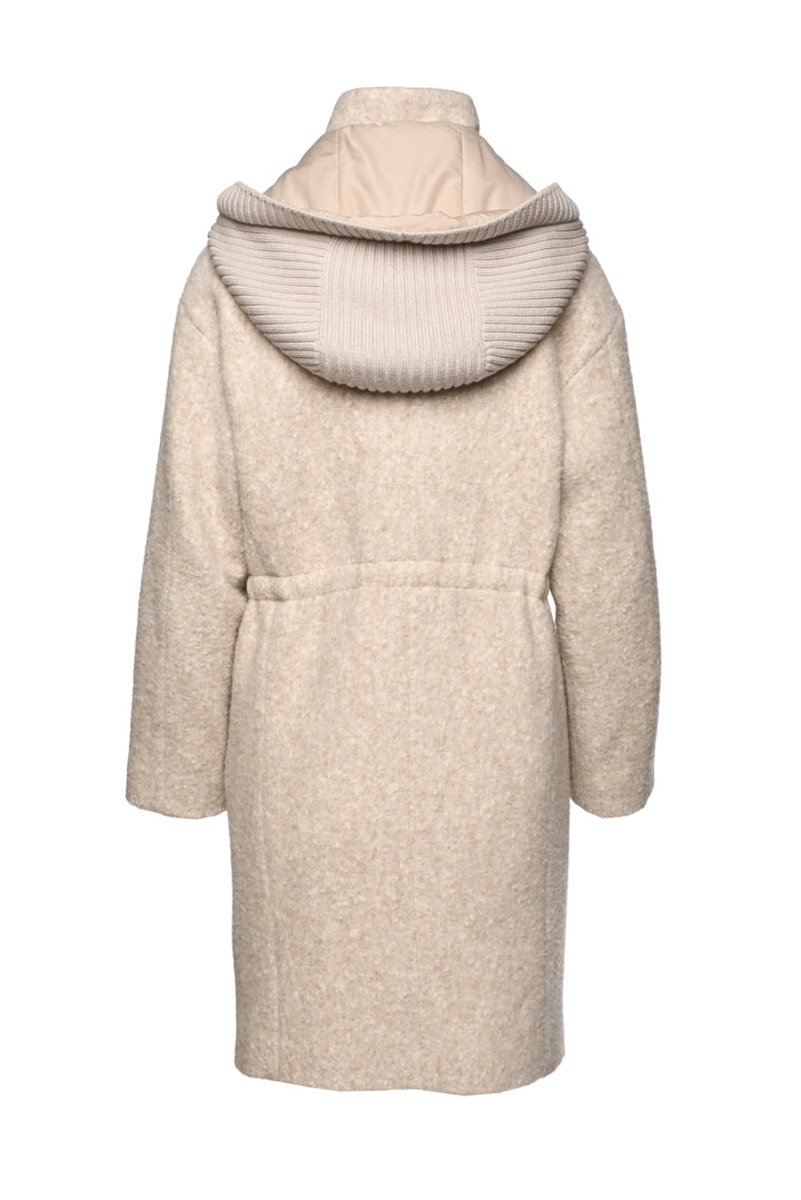 Lorena Antoniazzi Size S Alpaca & Wool Cinched Waist Midi Coat