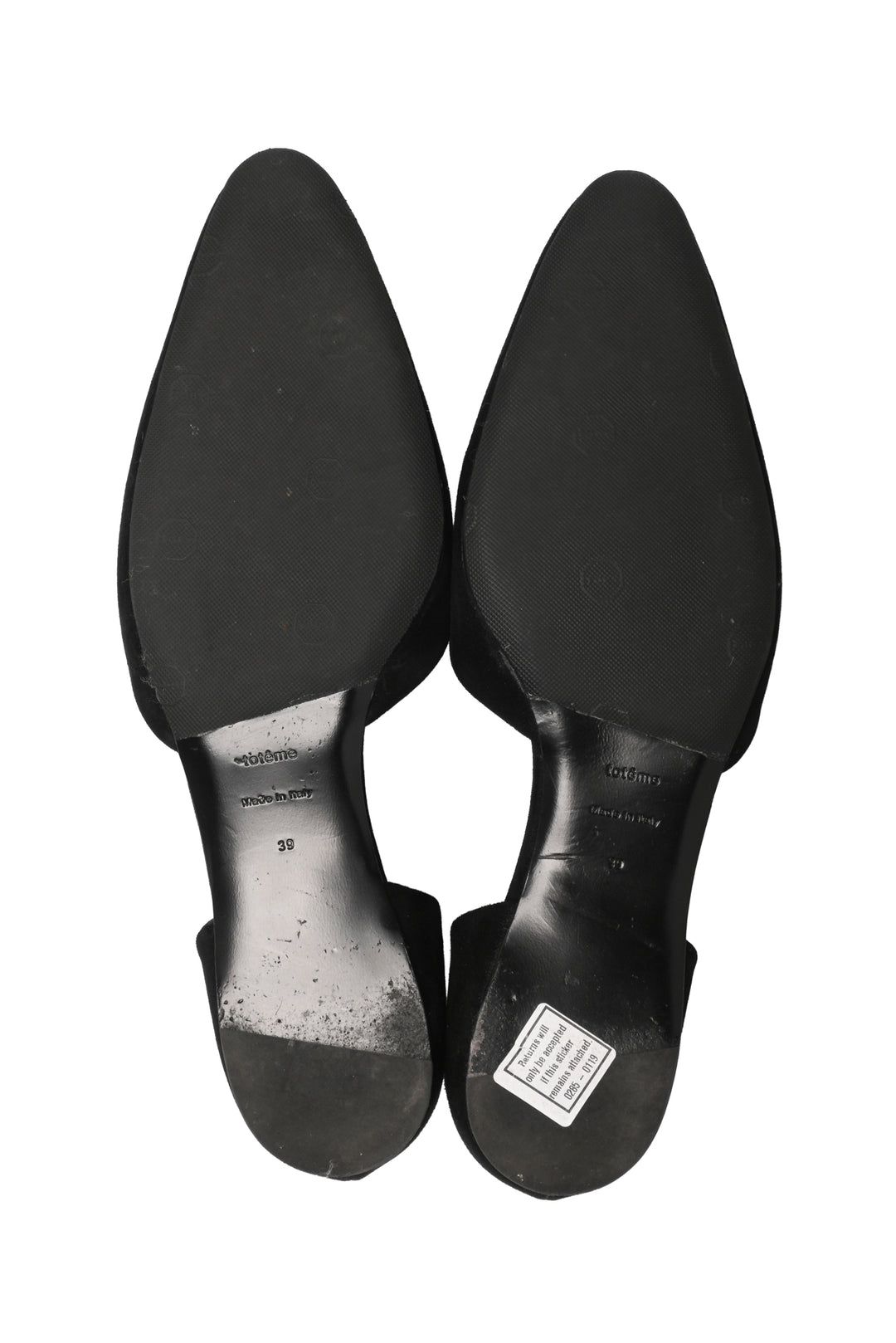 Toteme Size 39 T-Strap Suede Flats