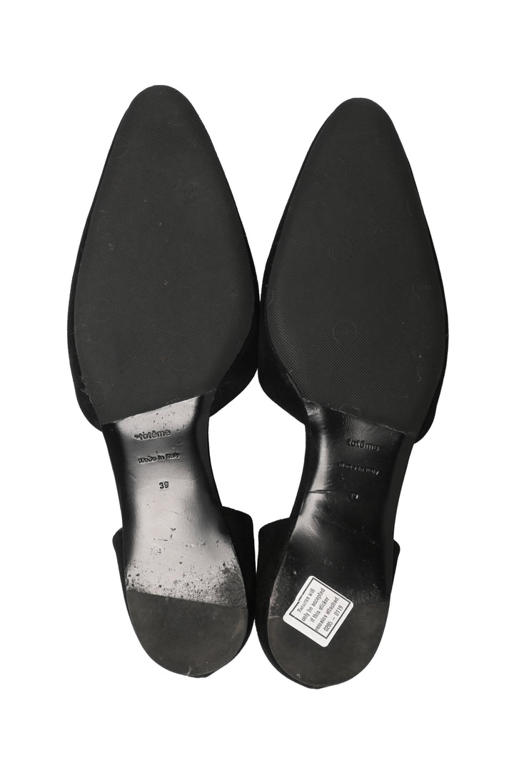 Toteme Size 39 T-Strap Suede Flats