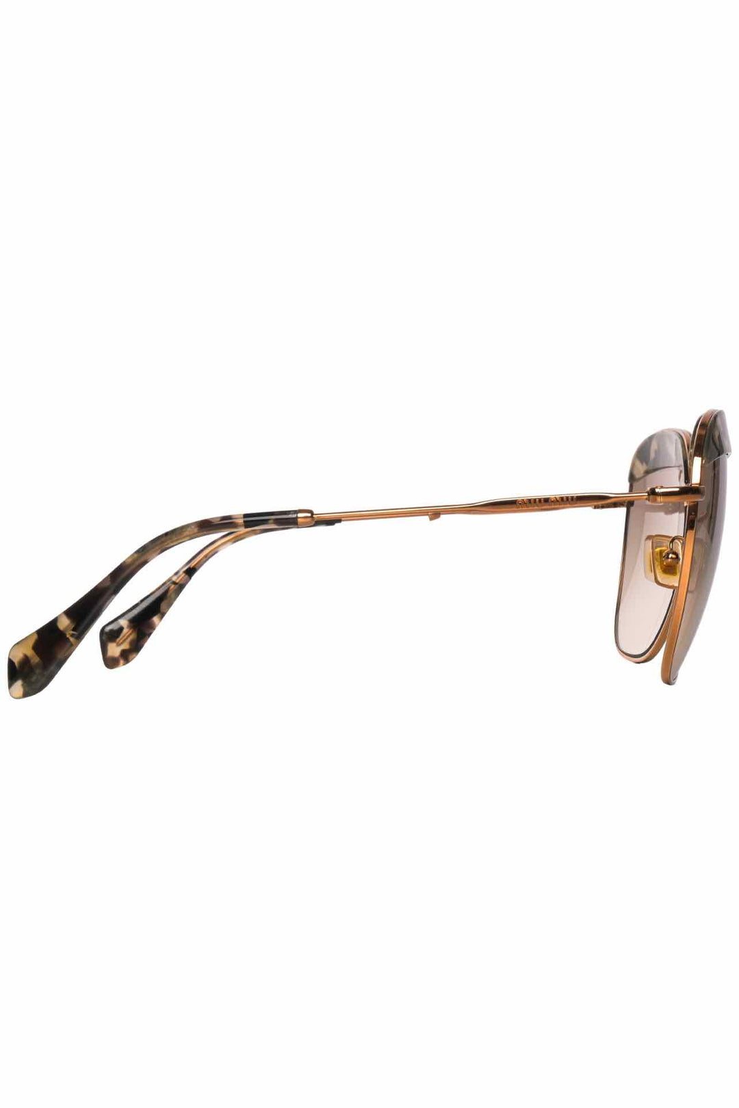 Miu Miu Tortoiseshell Trim Sunglasses