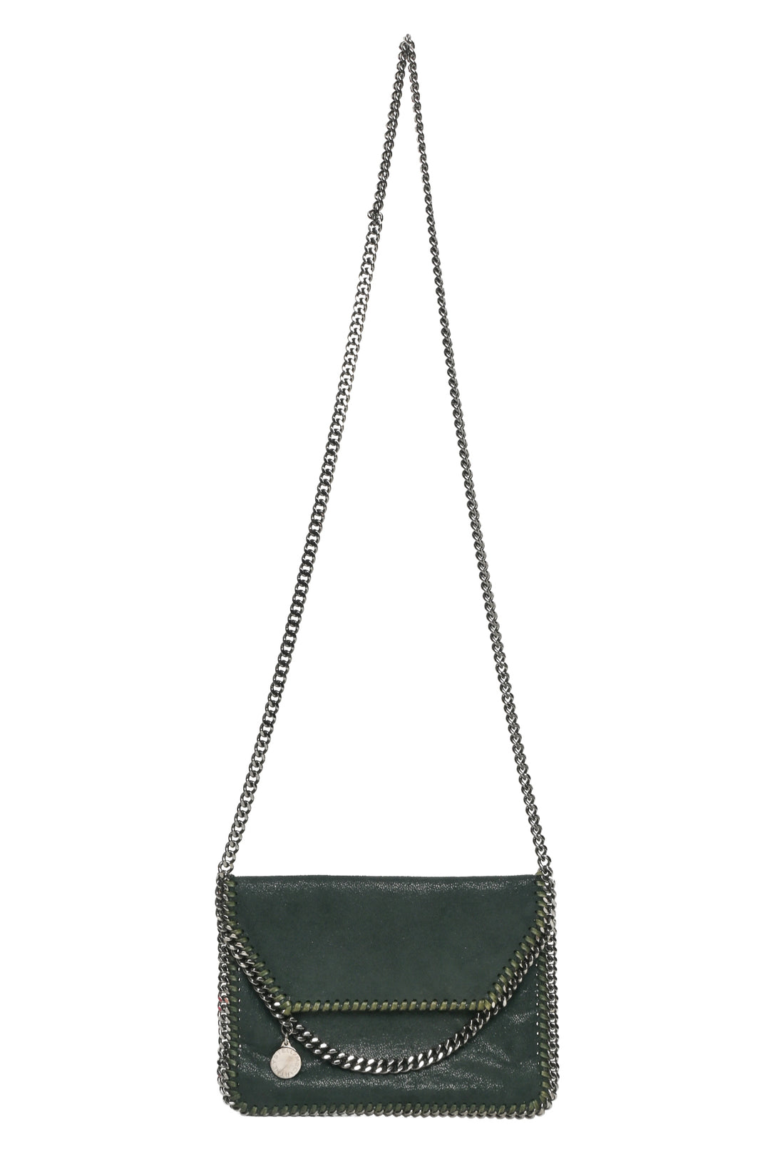 Stella Mccartney Falabella Shaggy Deer Vegan Suede Mini Chain Flap Crossbody