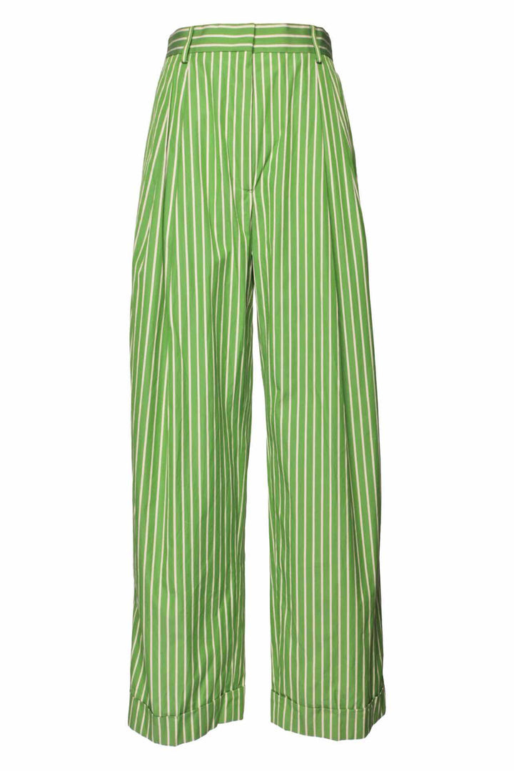 Dries Van Noten Size 36 Striped Cotton Pants