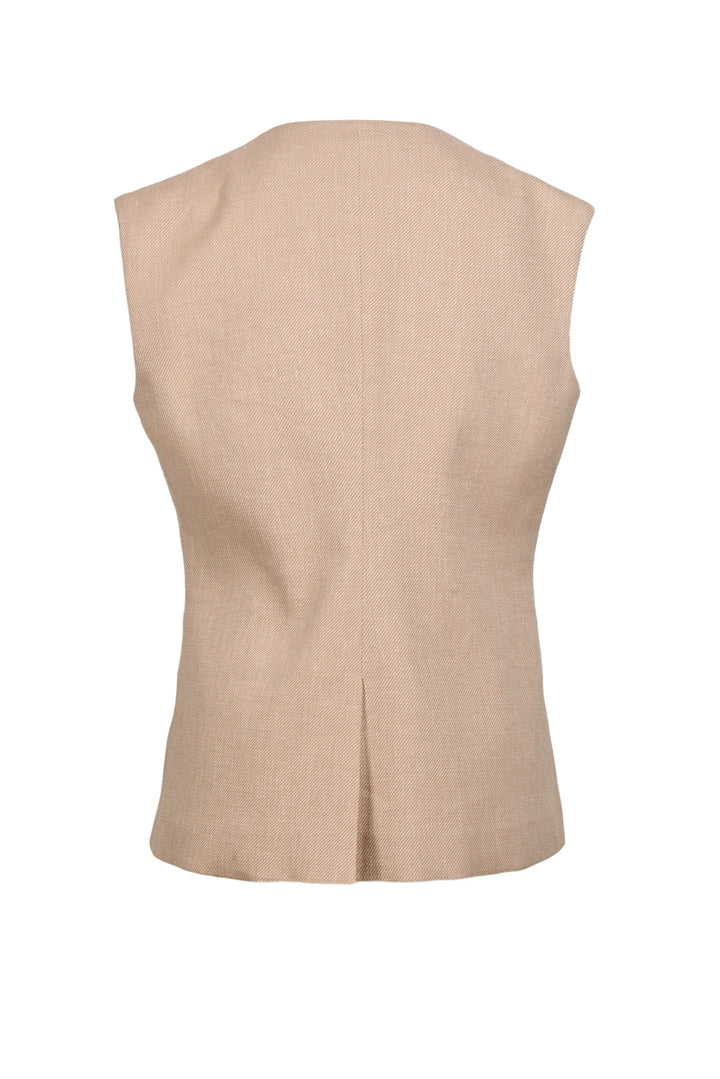 Veronica Beard Size 10 Linen Blend Vest Top