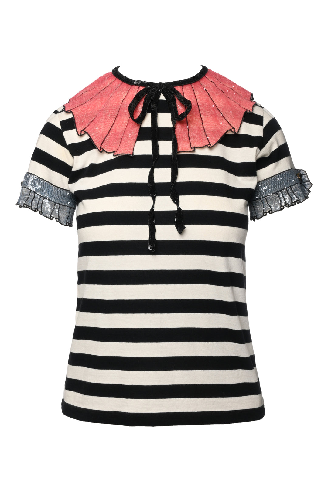 Gucci Size XS Sequin Trompe L'oeil Tops