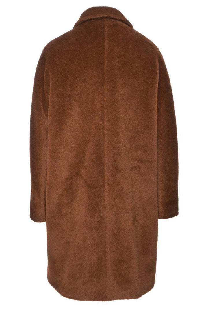 Max Mara Size 4 Double Breasted Alpaca & Wool Blend Coat
