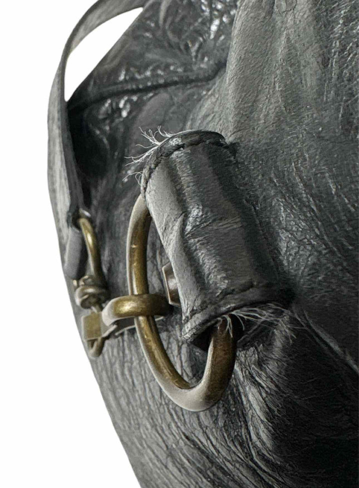 Balenciaga Black Leather City Bag Purse