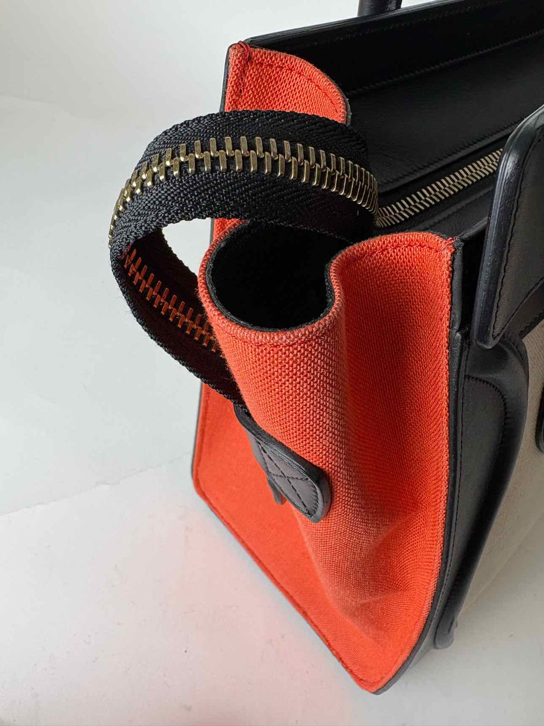 Celine 2014 Tri-Colour Micro Luggage Tote