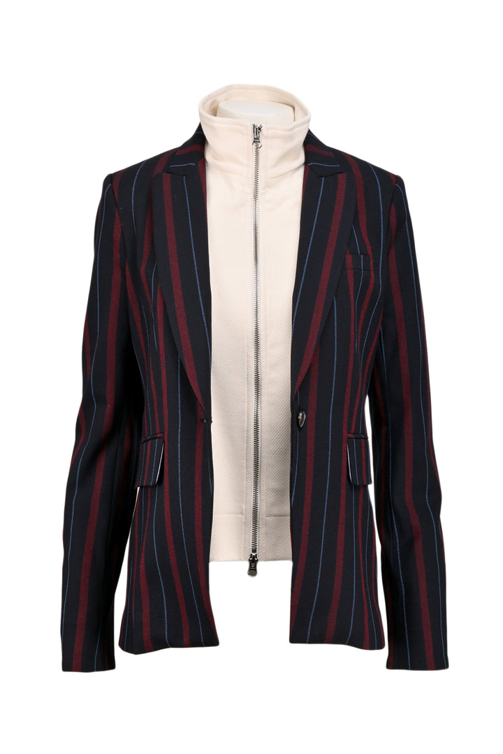 Veronica Beard Size 6 Striped Dickey Blazer