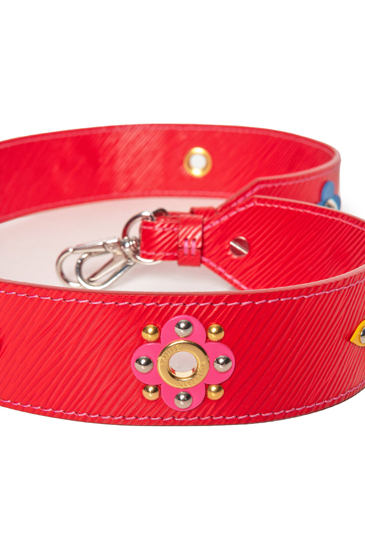 Louis Vuitton Epi Mechanical Flowers Bandouliere Shoulder Strap Coquelicot