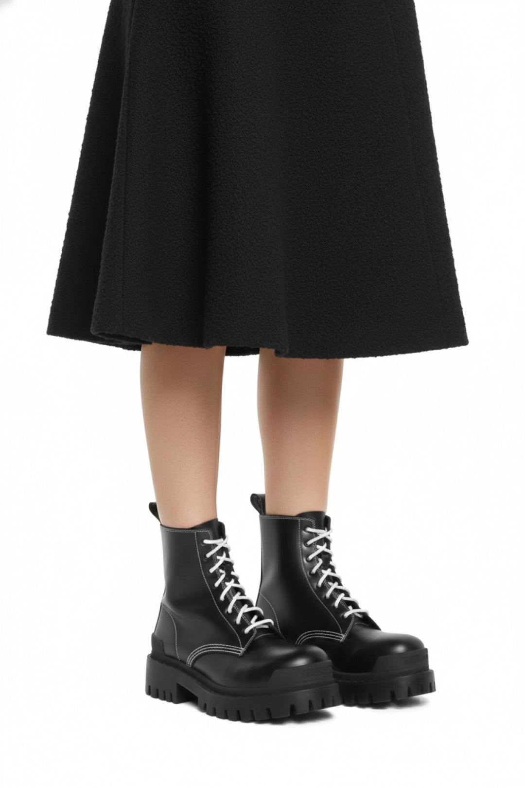 Balenciaga Size 37.5 Strike Combat Boots