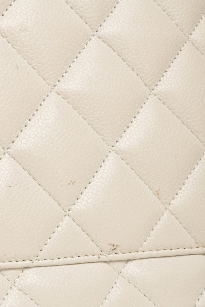 Chanel 2008-2009 Quilted Caviar Medallion Tote