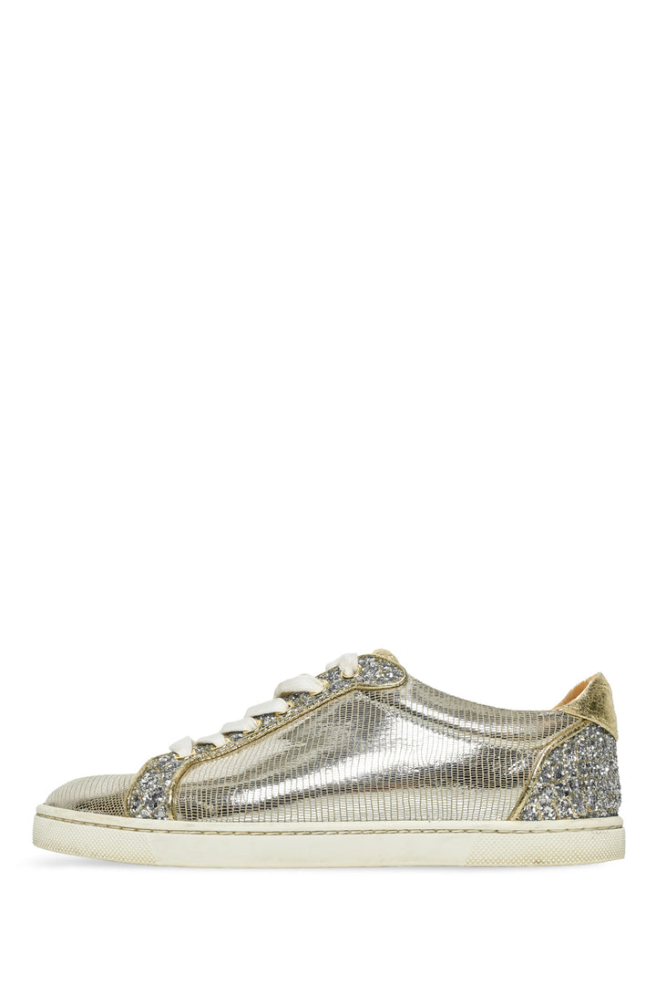 Christian Louboutin Size 36.5 Glitter Disco Seava Sneaker